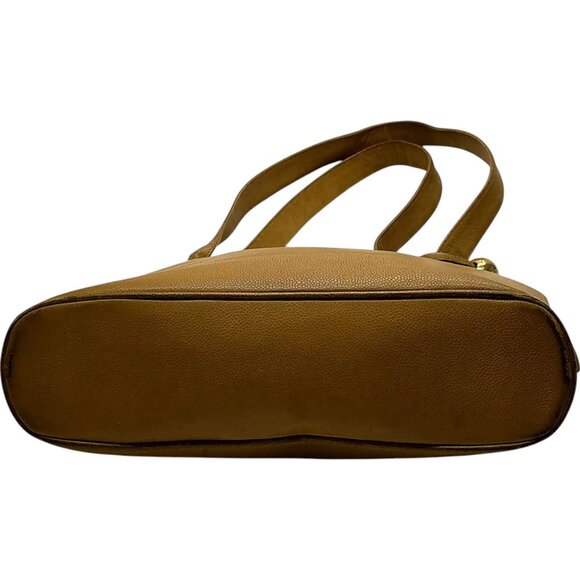 175634AX (S6) Chanel Shoulder Bag Mustard Caviar Skin - Picture 3 of 9